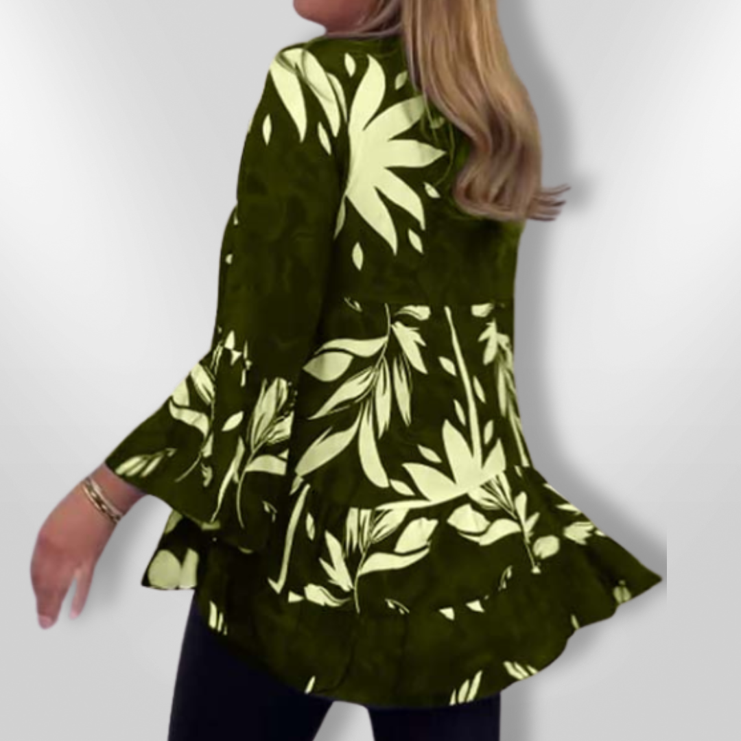 Blouse Femme Évasée Imprimé Floral 2