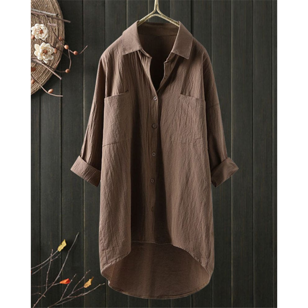 Blouse Femme Fluide à Manches Longues 2
