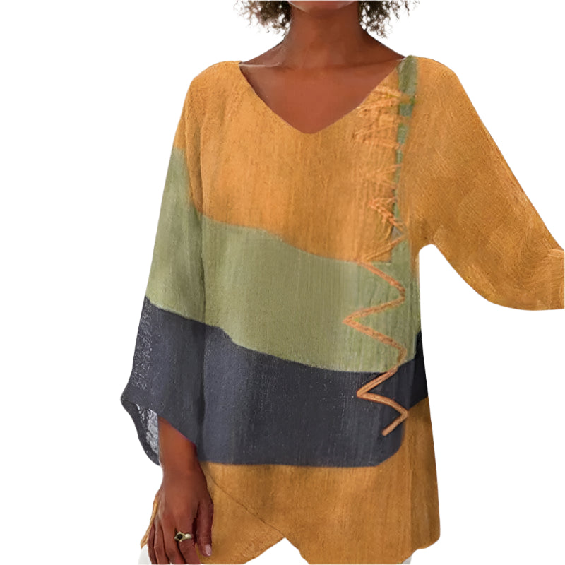 Blouse Femme Fluide en Mélange de Coton Tendance 3