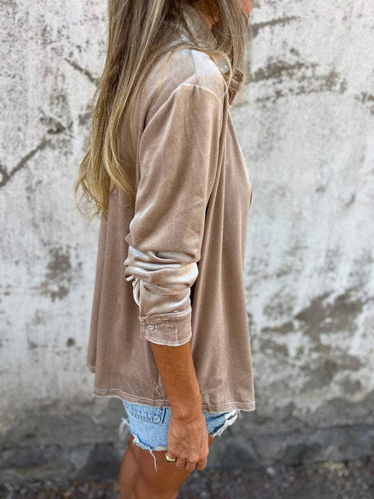 Blouse Femme Manches Longues Chic Polyvalente pour Toutes Occasions 8