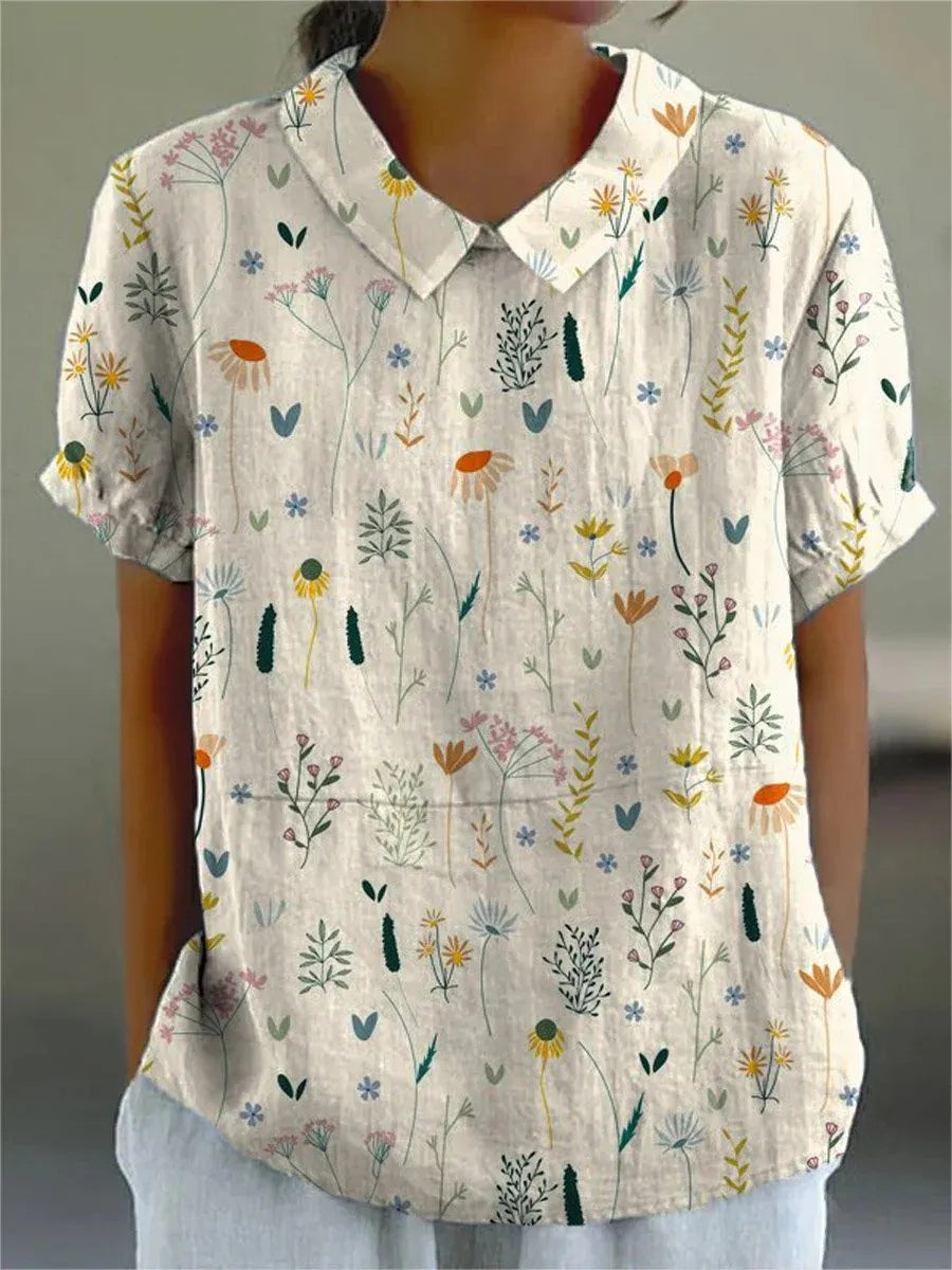 Blouse Femme à Fleurs Sauvages Raelyn en Tissu Doux 1