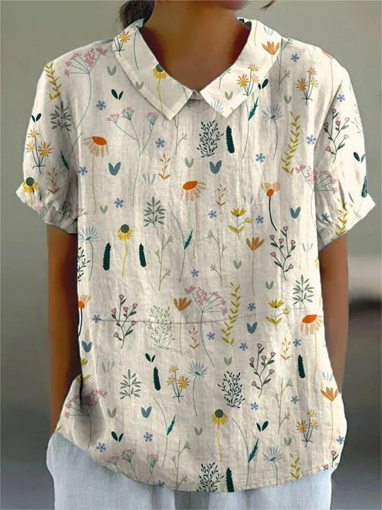 Blouse Femme à Fleurs Sauvages Raelyn en Tissu Doux 1