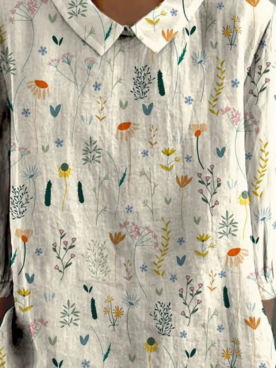 Blouse Femme à Fleurs Sauvages Raelyn en Tissu Doux 2