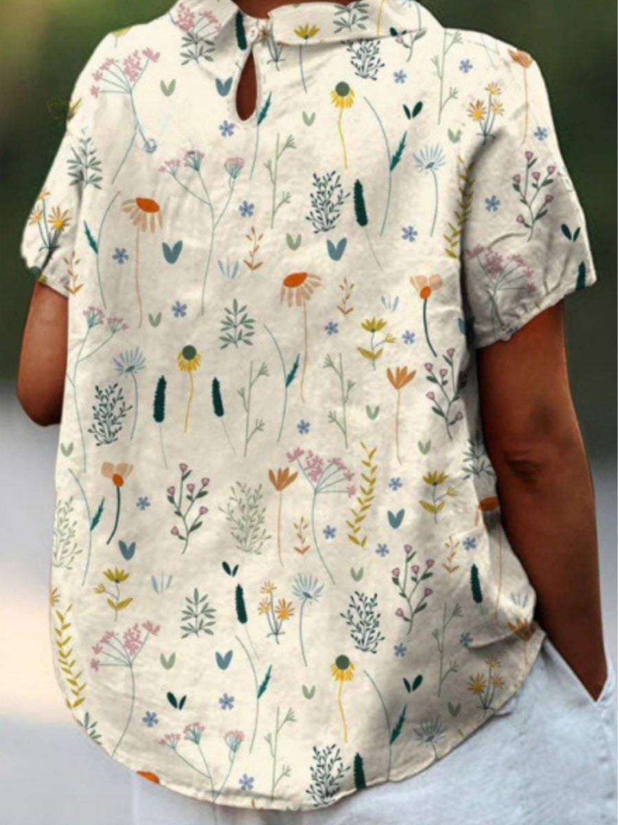 Blouse Femme à Fleurs Sauvages Raelyn en Tissu Doux 3