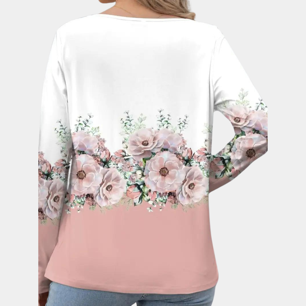Blouse Femme à Imprimé Floral Élégant 2