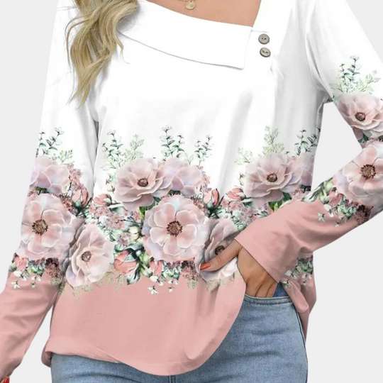 Blouse Femme à Imprimé Floral Élégant 3