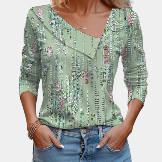 Blouse Femme à Imprimé Floral Élégant 4