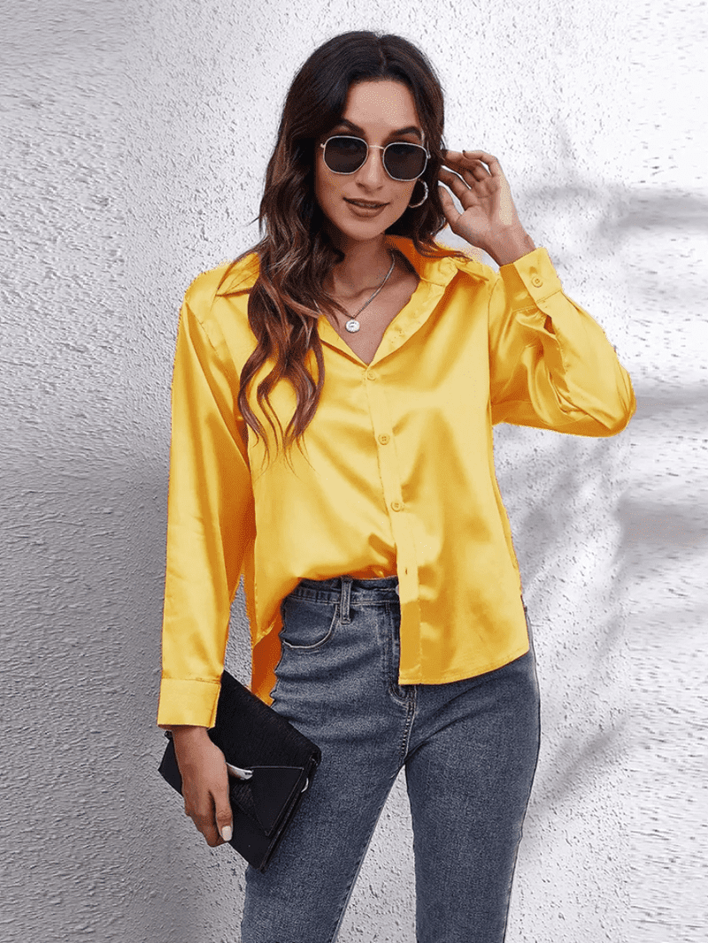 Blouse Longue Femme Satinée Chic 8