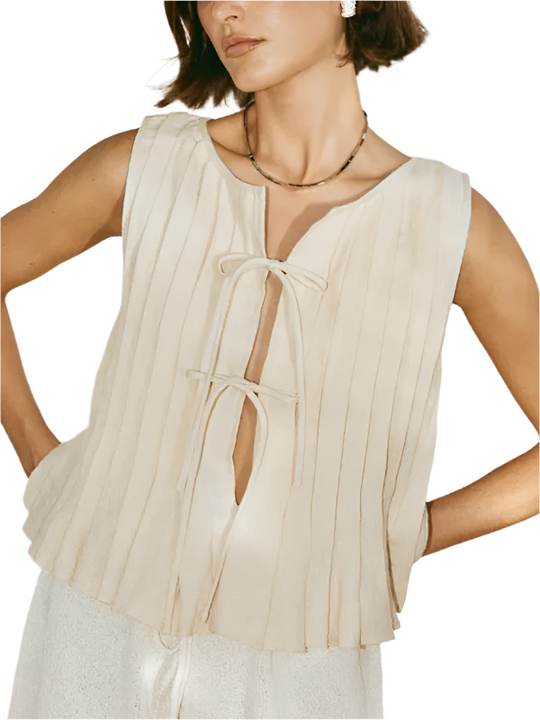 Blouse en Coton et Lin avec Bretelles pour Femmes 0