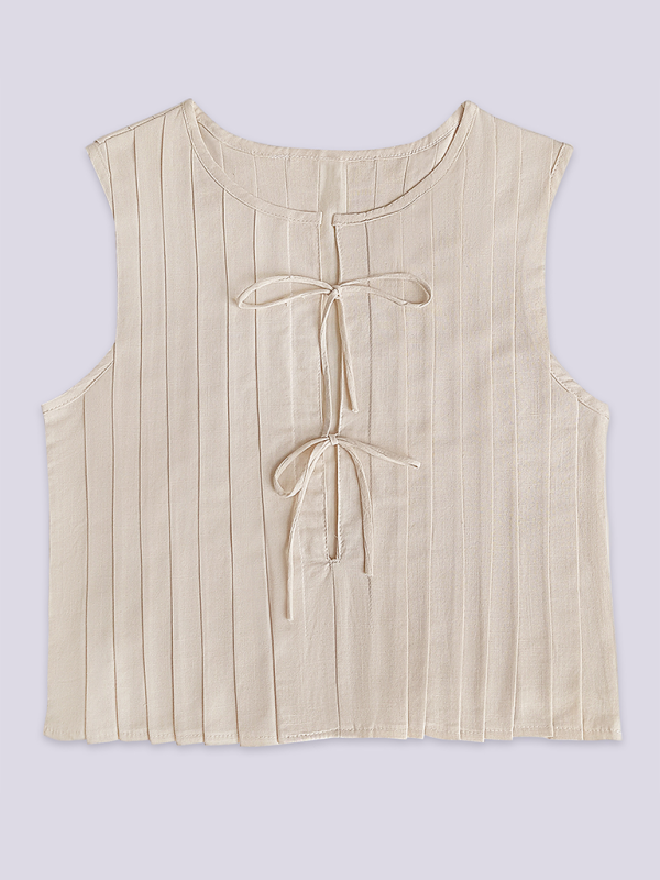 Blouse en Coton et Lin avec Bretelles pour Femmes 1