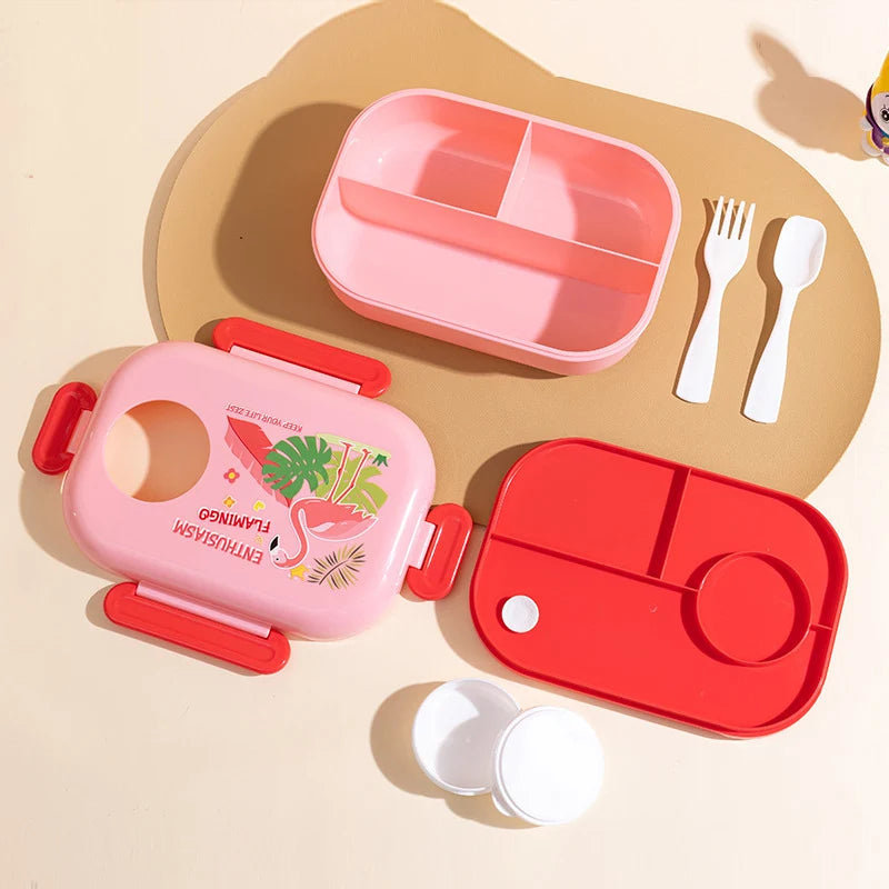 Boîte À Gouter Enfant Design Amusant Compartiments Multiples 1
