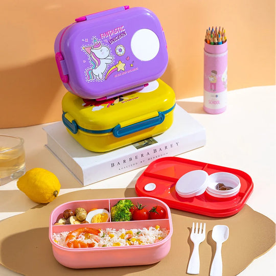 Boîte À Gouter Enfant Design Amusant Compartiments Multiples 2