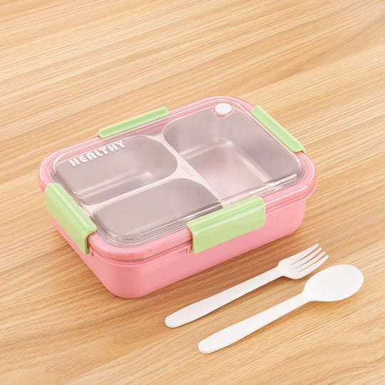 Boîte Repas Compartimentée Pratique - Idéale pour Boîte à Gouter et Boîte à Lunch 0