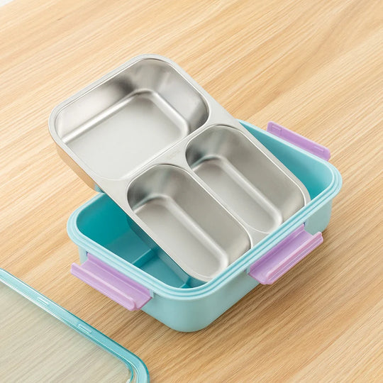 Boîte Repas Compartimentée Pratique - Idéale pour Boîte à Gouter et Boîte à Lunch 2