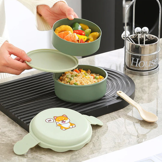 Boîte à Bento Enfant avec Motif Dessin Animé 3