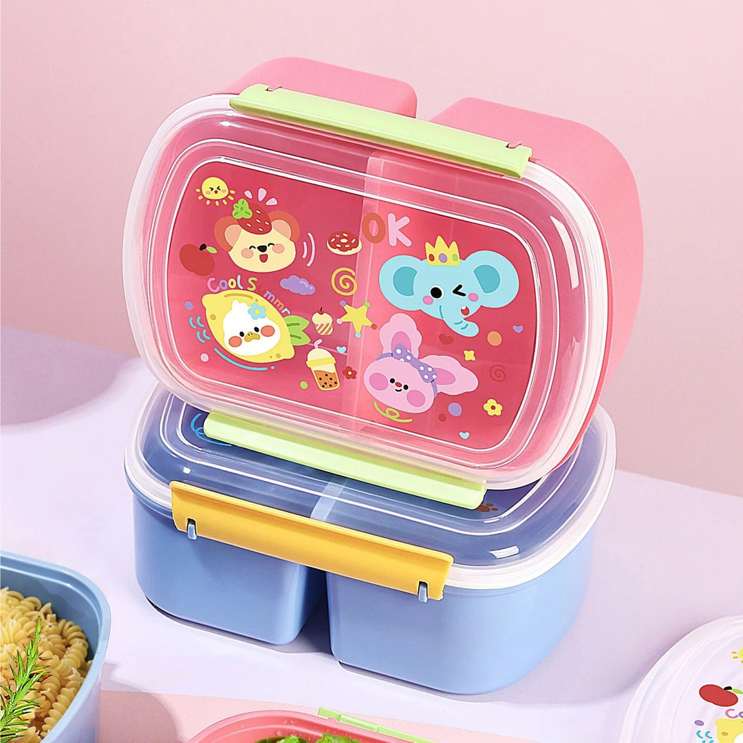 Boîte à Bento Multi-Compartiments Ludique pour Enfants et Adultes 2