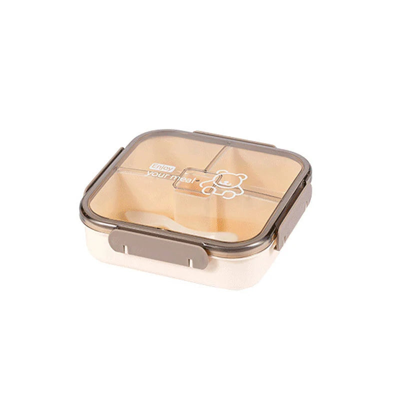 Boîte à Bento Multifonctionnelle avec Compartiments Séparés pour Femme 4