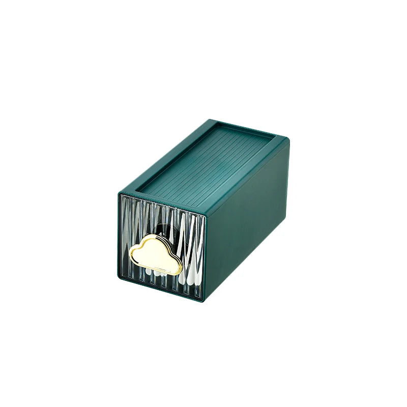 Boîte à Bijoux Compacte Moderne Avec Poignée Nuage et Façade Nervurée 6