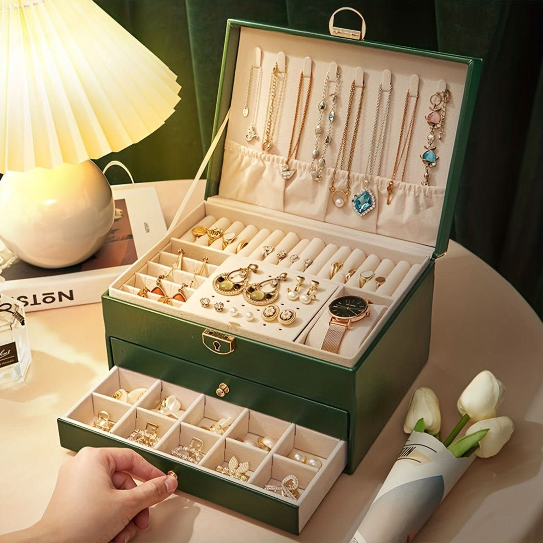 Boîte à Bijoux Élégante en Cuir 3