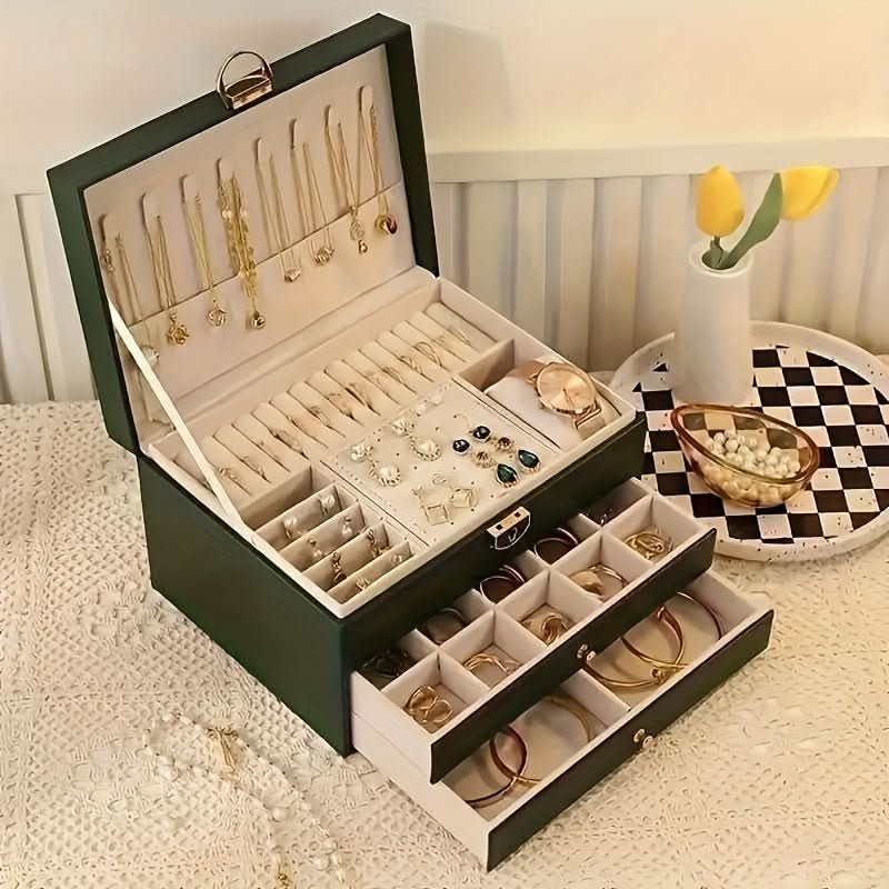 Boîte à Bijoux Élégante en Cuir 5