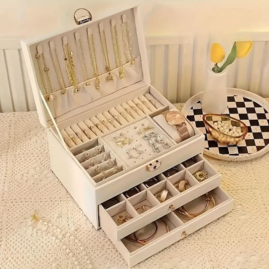 Boîte à Bijoux Élégante en Cuir 6