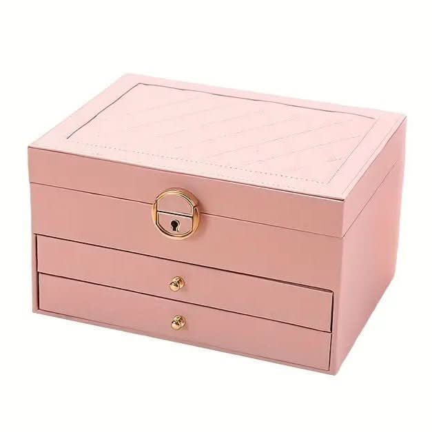 Boîte à Bijoux en Cuir Multicouche 2