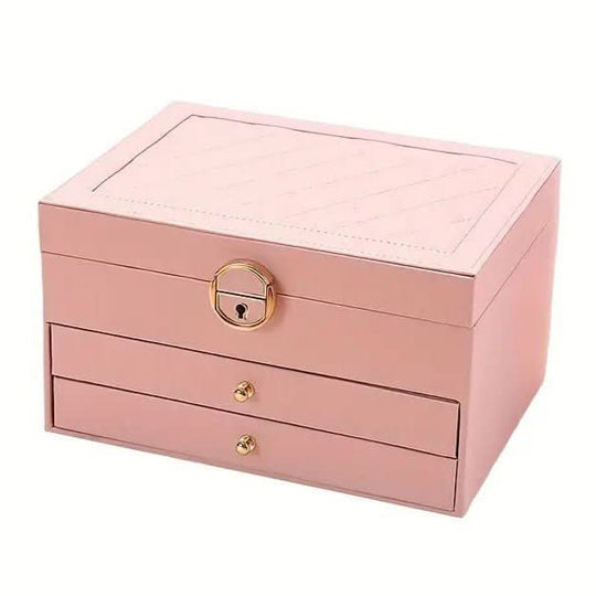 Boîte à Bijoux en Cuir Multicouche 2
