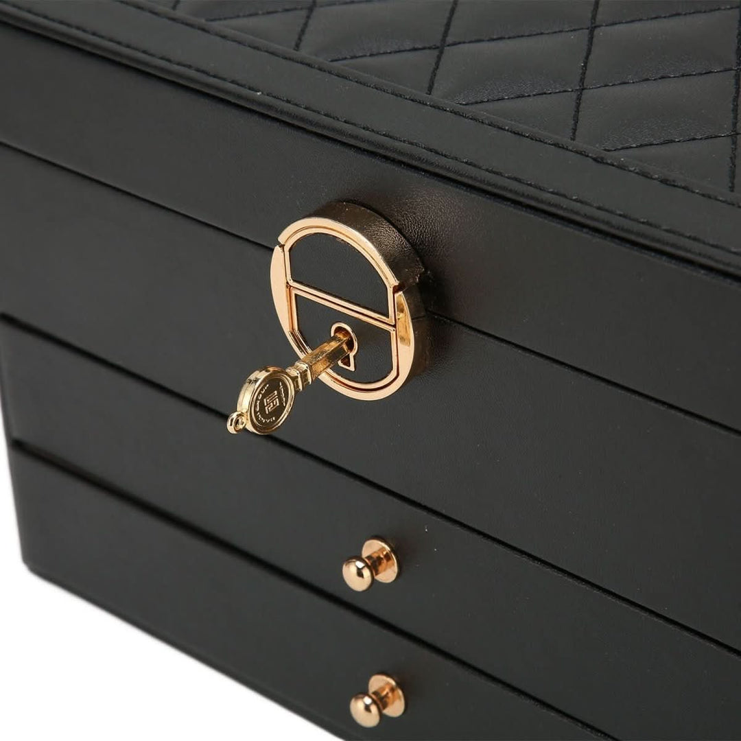 Boîte à Bijoux en Cuir Multicouche 5