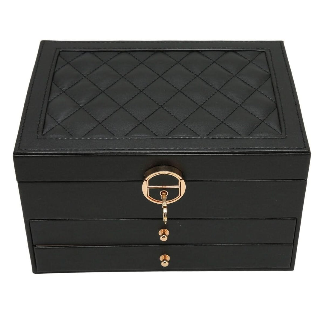 Boîte à Bijoux en Cuir Multicouche 7