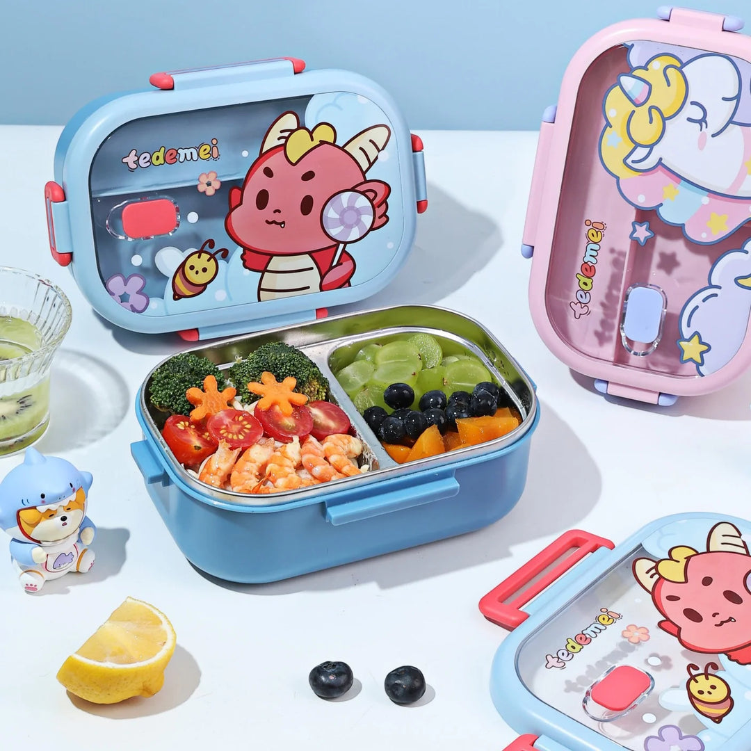 Boite à Lunch Amusante Pour Enfants et Adultes Avec Compartiments Multiples 1