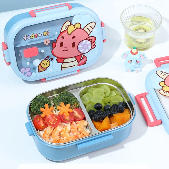 Boite à Lunch Amusante Pour Enfants et Adultes Avec Compartiments Multiples 3