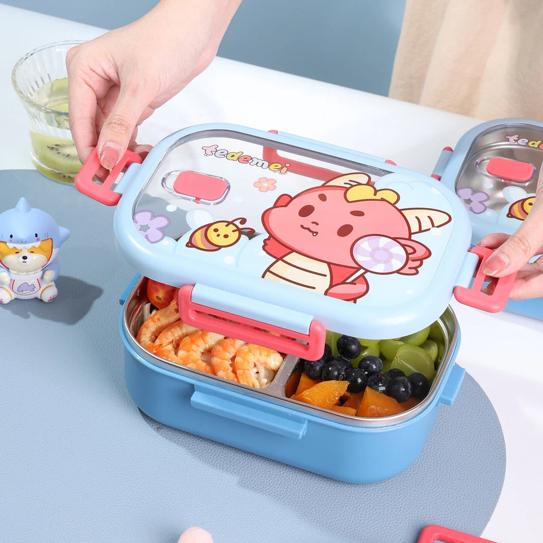 Boite à Lunch Amusante Pour Enfants et Adultes Avec Compartiments Multiples 4