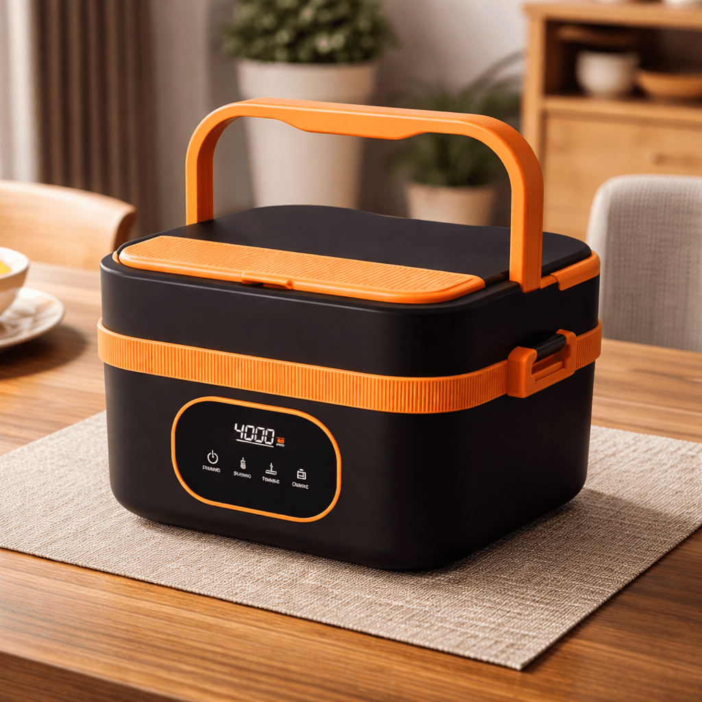 Boîte à Lunch Auto-Chauffante Sans Fil Pratique 1000 ml 4