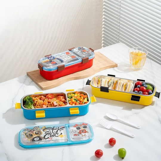 Boîte à Lunch Bento Amusante avec Compartiments Multiples pour Femmes et Hommes 1