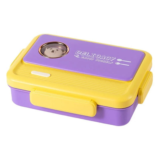 Boîte à Lunch Bento Multi-Compartiments Motif Animalier pour Femmes 4