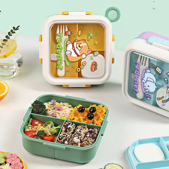 Boîte à Lunch Bento Multifonction Pour Enfants et Adultes avec Compartiments Amovibles 2