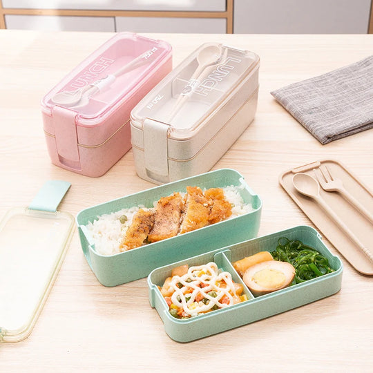 Boîte à Lunch Compacte Pratique pour Femmes et Hommes avec Fourchette Incluse 1