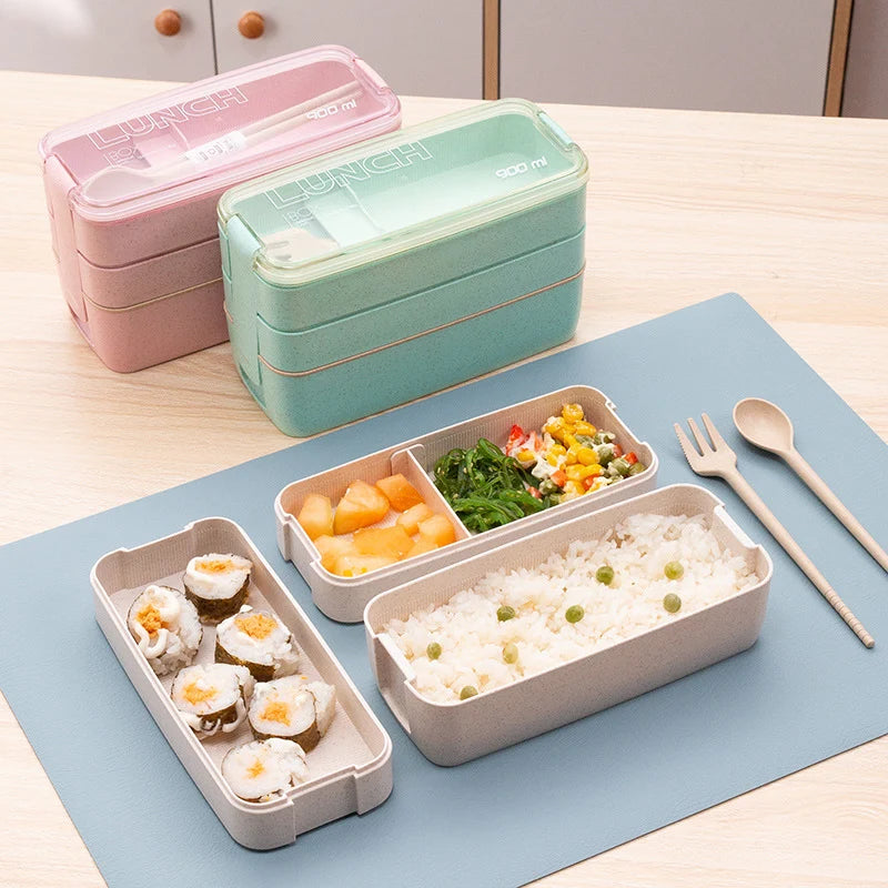 Boîte à Lunch Compacte Pratique pour Femmes et Hommes avec Fourchette Incluse 2