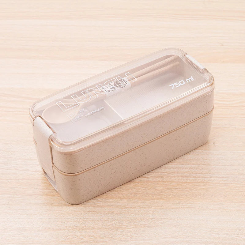 Boîte à Lunch Compacte Pratique pour Femmes et Hommes avec Fourchette Incluse 6