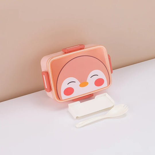 Boîte à Lunch Enfant Canard Amusant Compartiments Pratiques 3