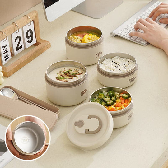 Boîte à Lunch Isolée à Double Paroi pour Hommes et Femmes 8