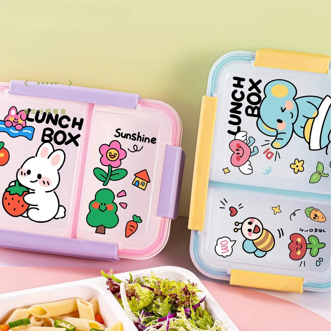 Boîte à Lunch Multi-Compartiments Thème Ludique Pour Enfants et Adultes 0