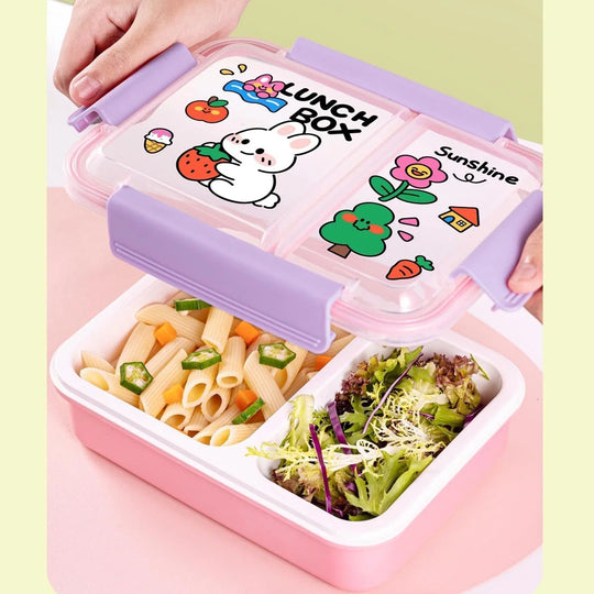 Boîte à Lunch Multi-Compartiments Thème Ludique Pour Enfants et Adultes 2