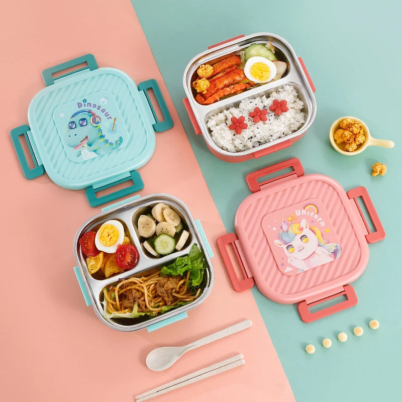 Boîte à Lunch Unisexe Design Animaux Coloré avec Compartiments 1