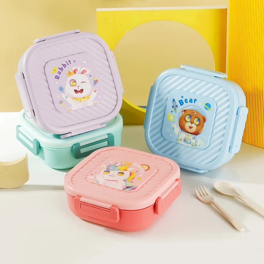 Boîte à Lunch Unisexe Design Animaux Coloré avec Compartiments 2