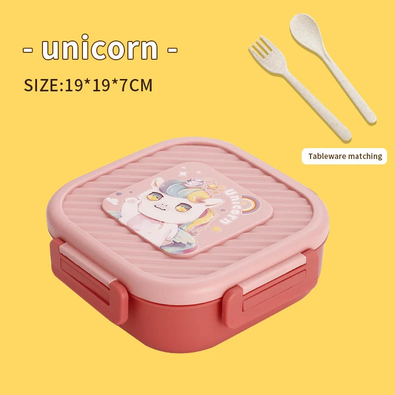 Boîte à Lunch Unisexe Design Animaux Coloré avec Compartiments 5
