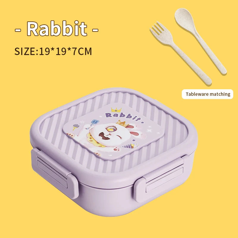 Boîte à Lunch Unisexe Design Animaux Coloré avec Compartiments 6