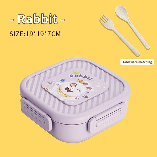 Boîte à Lunch Unisexe Design Animaux Coloré avec Compartiments 6