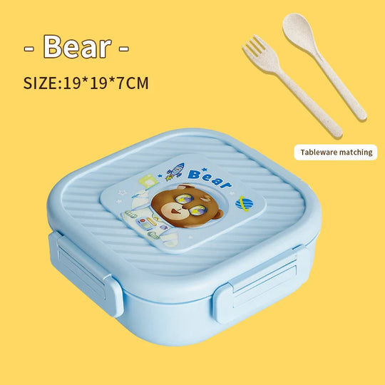 Boîte à Lunch Unisexe Design Animaux Coloré avec Compartiments 8