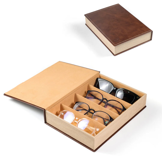 Boîte à Lunettes Compacte Unisexe avec Compartiments Séparés 3